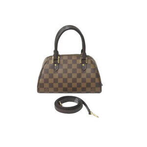 Louis Vuitton Rivera Handbag Strap Damier Leather Brown